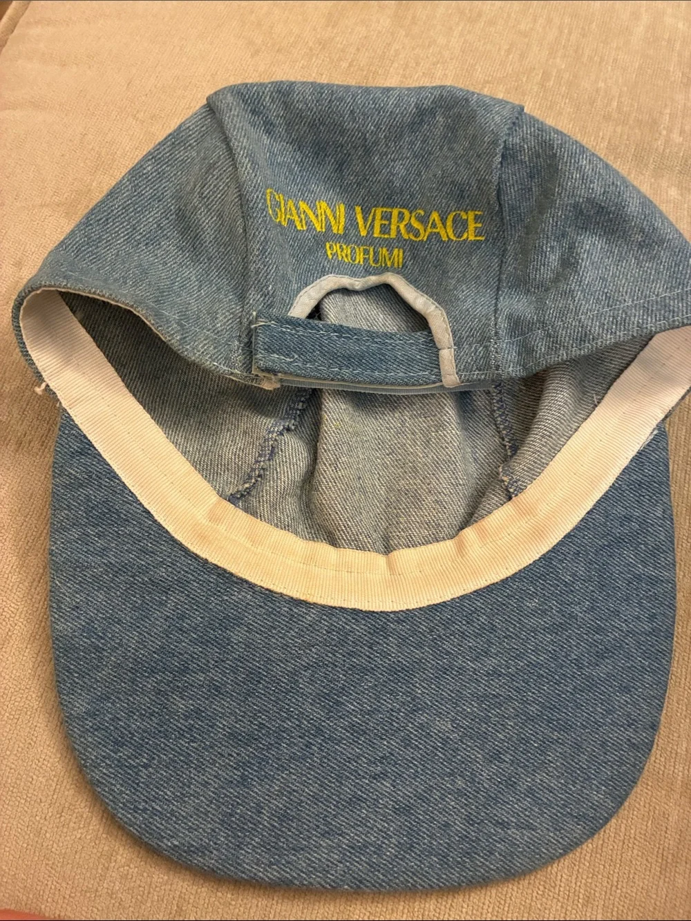 Versace Jeans Collection Light Blue Denim Cap
